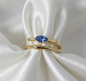 ring 18,30mm gold stainless steel