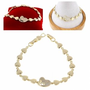 gold bracelet for a gold-plated leg