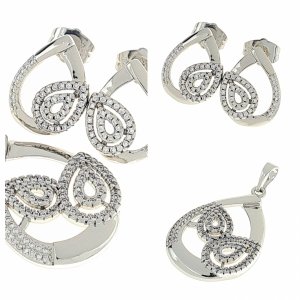 18k gold plated set pendant earrings xuping