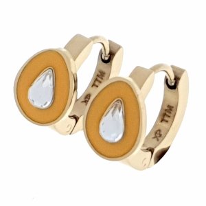 gold earrings made of stainless steel