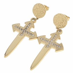 EARRINGS SILVER STAINLESS STEEL CELEBRITY