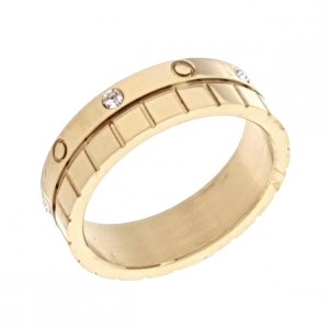 ring 17,60mm gold stainless steel