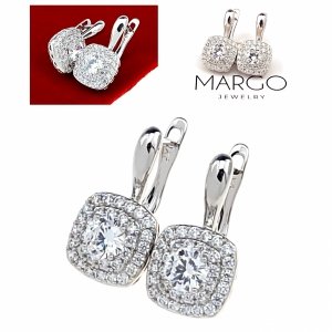 gold plated earrings with exclusive cubic zirconia