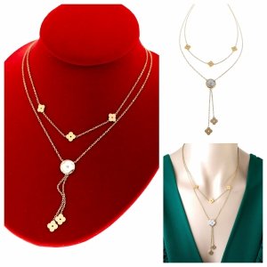 GOLD CHAIN NECKLACE celebrity STAINLESS STEEL 
