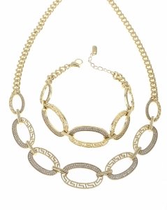 18k gold plated set pendant earrings xuping
