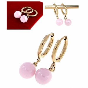 gold earrings made of stainless steel