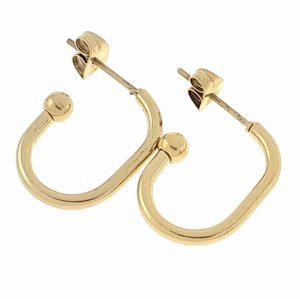 gold earrings made of stainless steel