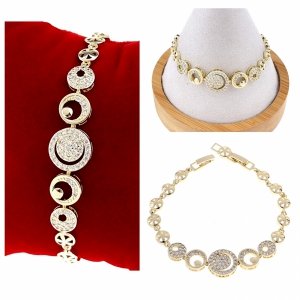 gold bracelet for a gold-plated leg