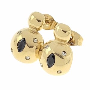 gold earrings made of stainless steel
