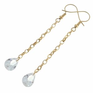 gold earrings made of stainless steel