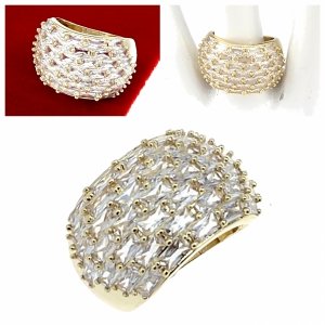 gold ring 18,60mm. gold-plated engagement xuping