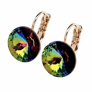exclusive swarovski gold-plated earrings