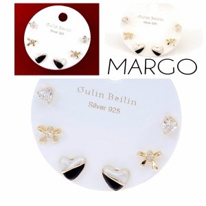 gold plated earrings with exclusive cubic zirconia