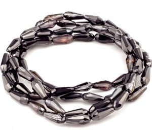 Glass beads faceted strands