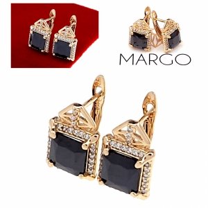 exclusive swarovski gold-plated earrings