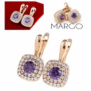 exclusive swarovski gold-plated earrings
