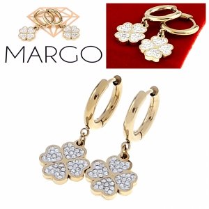 gold earrings made of stainless steel