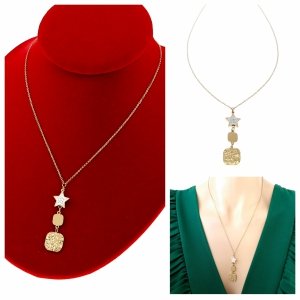 GOLD CHAIN NECKLACE celebrity STAINLESS STEEL