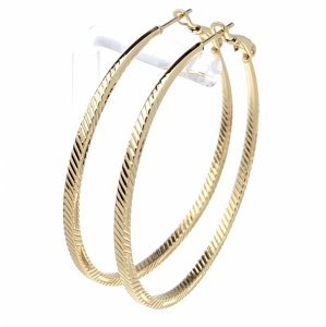 gold plated earrings with exclusive cubic zirconia