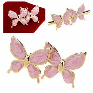 gold earrings made of stainless steel