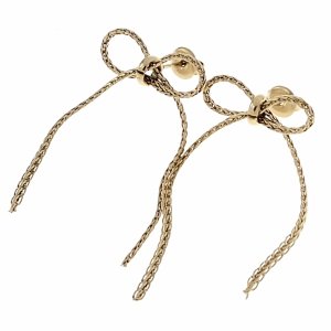 gold earrings made of stainless steel