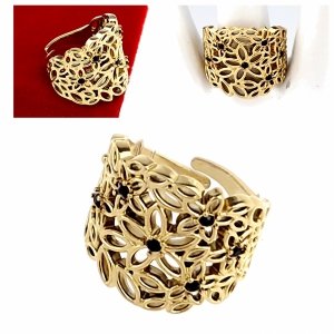 ring 18,30mm gold stainless steel
