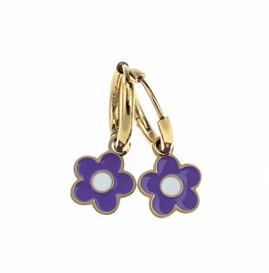 gold earrings made of stainless steel