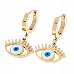 gold earrings made of stainless steel