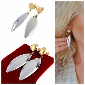 gold earrings made of stainless steel