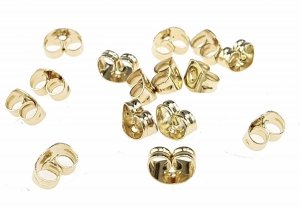 2X gold-plated 316L stainless steel lambs ear plugs