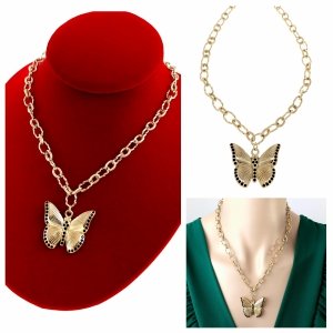 GOLD CHAIN NECKLACE celebrity STAINLESS STEEL 
