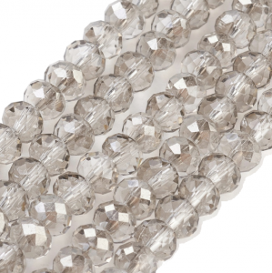 Glass beads faceted strands