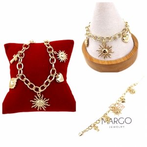 gold bracelet for a gold-plated leg