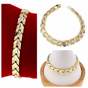gold bracelet for a gold-plated leg