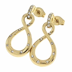 gold earrings made of stainless steel