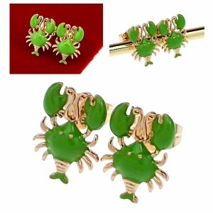 gold plated earrings with exclusive cubic zirconia