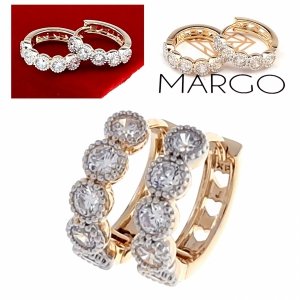 exclusive swarovski gold-plated earrings