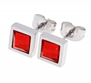 gold earrings made of stainless steel