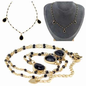 GOLD CHAIN NECKLACE celebrity STAINLESS STEEL