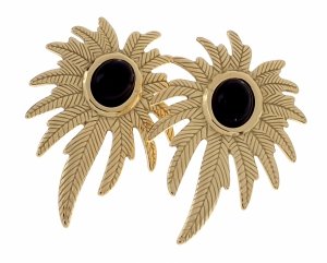 gold earrings made of stainless steel