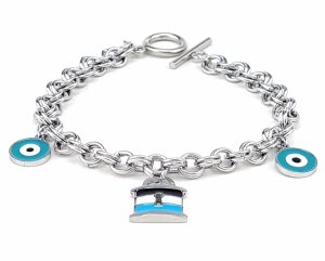 BRACELET GOLD CELEBRITY STAINLESS STEEL