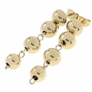 gold earrings made of stainless steel