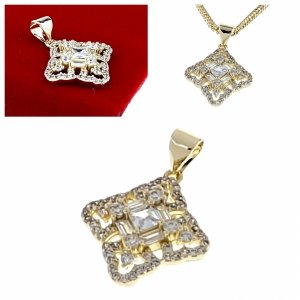 gold pendant 18k shiny xuping