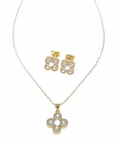 18k gold plated set pendant earrings xuping