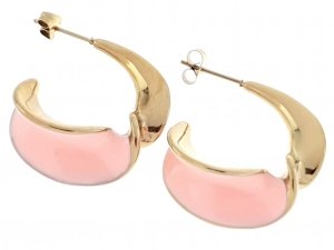 gold earrings made of stainless steel