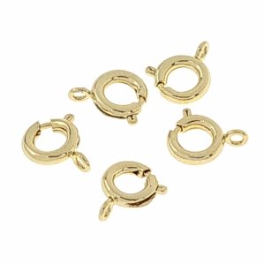 GOLD PLATED GOLD PLATED CARABINER 9MM FOR BRACELET OR CHAIN
