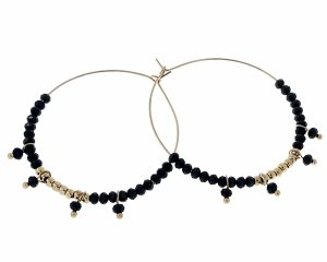 gold earrings made of stainless steel