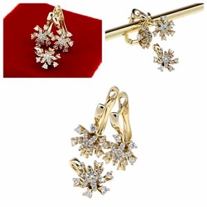 18k gold plated set pendant earrings xuping