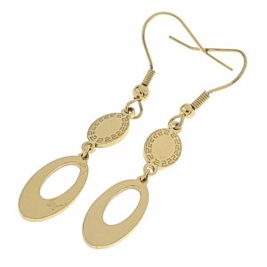 gold earrings made of stainless steel