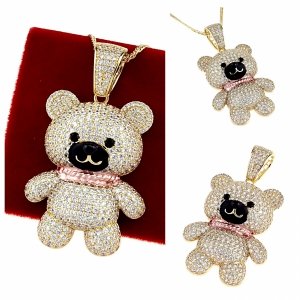 gold pendant 18k shiny xuping